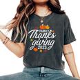 Family Thanksgiving 2023 Fall Autumn Matching Family Women's Oversized Comfort T-Shirt Pepper