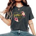 Floral And Birthday Present For New Mom Women's Oversized Comfort T-shirt Pepper
