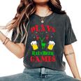 Christmas Plays Rein Beer Games Party T Women's Oversized Comfort T-Shirt Pepper