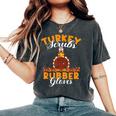 Turkey Nurse Thanksgiving Scrub Women's Oversized Comfort T-Shirt Pepper