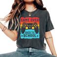 Game Over Back To School For Boys Teacher Student Controller Women's Oversized Comfort T-Shirt Pepper