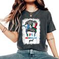 Half Mexican And Guatemalan Mexico Guatemala Flag Girl Women's Oversized Comfort T-Shirt Pepper