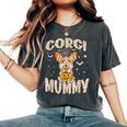 Halloween Costume Dog Lover Owner Outfit Adult Corgi Mummy Women's Oversized Comfort T-Shirt Pepper