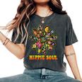 Hippie Soul Flower Power Peace Sign 60S 70S Tie Dye Women's Oversized Comfort T-shirt Pepper