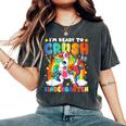 I'm Ready To Crush Kindergarten Dabbing Unicorn Cute Girls Women's Oversized Comfort T-Shirt Pepper