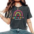 Kindergarten Dream Team Rainbow Welcome Back To School Women's Oversized Comfort T-Shirt Pepper