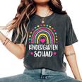 Kindergarten Squad Rainbow Back To School Teacher Women's Oversized Comfort T-Shirt Pepper