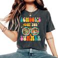 Last Day Of Schools Out For Summer Teacher Sunglasses Groovy Women's Oversized Comfort T-shirt Pepper
