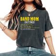 Marching Band Mom Sayings For Mothers Women's Oversized Comfort T-Shirt Pepper