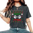 Merry Liftmas Ugly Christmas Sweater Gym Women's Oversized Comfort T-Shirt Pepper