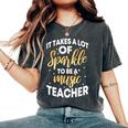 Music Teacher Musical Professor Conservatory Instructor Women's Oversized Comfort T-Shirt Pepper