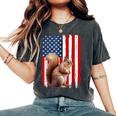 Patriotic Squirrel Usa Flag American 4Th Of July Women's Oversized Comfort T-Shirt Pepper