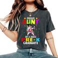 Proud Aunt Of A Class Of 2023 Prek Graduate Unicorn Women's Oversized Comfort T-shirt Pepper