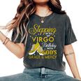 Stepping Into My Virgo Birthday With Gods Grace And Mercy Women's Oversized Comfort T-Shirt Pepper