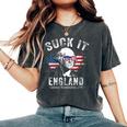 Suck It England Funny 4Th Of July George Washington 1776 Gift For Womens Women's Oversized Graphic Print Comfort T-shirt Pepper