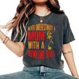 Never Underestimate A Cool Mom With A Bowling Ball Women's Oversized Comfort T-Shirt Pepper