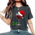 Wine For Christmas Wine For Parties Women's Oversized Comfort T-Shirt Pepper