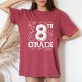 1St Day Of Eighth Grade Matching Back To School Women's Oversized Comfort T-Shirt Crimson