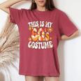 This Is My 60S Costume Groovy Peace Hippie 60'S Theme Party Women's Oversized Comfort T-Shirt Crimson