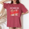 Im With The Banned Books For A Literature Teacher Women's Oversized Comfort T-shirt Crimson