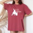 Barrel Racing Dad T Cowgirl Horse Riding Racer Women's Oversized Comfort T-shirt Crimson