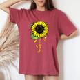 Best Wife Ever Sunflower Women's Oversized Comfort T-shirt Crimson