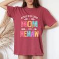 Blessed To Be Called Mom And Memaw Grandma Women's Oversized Comfort T-Shirt Crimson
