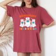 Boo Boo Crew For Dermatology Nurse Halloween Scrub Women's Oversized Comfort T-Shirt Crimson