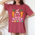 Carrots Bunny Face Will Trade Wife For Easter Candy Eggs Women's Oversized Comfort T-Shirt Crimson