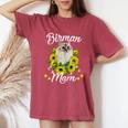 Cat Mom Sunflower Birman Mom Women's Oversized Comfort T-shirt Crimson