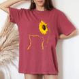Cat Sunflower Be Your Own Sunshine For Cat Mom Dad Women's Oversized Comfort T-shirt Crimson