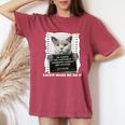 Catnip Made Me Do It For Cat Lover Cat Dad Cat Mom Women's Oversized Comfort T-shirt Crimson