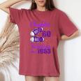 Chapter 60 Fabulous Since 1963 Purple 60Th Birthday Women's Oversized Comfort T-Shirt Crimson