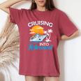 Cruising Into Retirement Retired Cruise Lovers Women's Oversized Comfort T-Shirt Crimson
