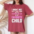 My Daughter In Law Is My Favorite Child Mom Women's Oversized Comfort T-shirt Crimson