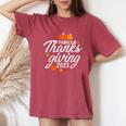 Family Thanksgiving 2023 Fall Autumn Matching Family Women's Oversized Comfort T-Shirt Crimson