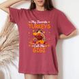 My Favorite Turkeys Call Me Gigi Saying Thanksgiving Women's Oversized Comfort T-Shirt Crimson
