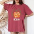 Mommy Pumkin Spice Fall Matching For Family Women's Oversized Comfort T-Shirt Crimson