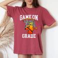Game On 4Th Grade Basketball Back To School Student Boys Women's Oversized Comfort T-Shirt Crimson