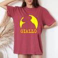Giallo Italian Horror Movies 70S Retro Italian Horror Women's Oversized Comfort T-Shirt Crimson
