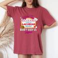 Girls Trip Las Vegas Nevada Birthday Squad Party Vacation Women's Oversized Comfort T-Shirt Crimson