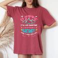 Glamping It's Like Camping With Electricity Wine & Less Dirt Women's Oversized Comfort T-Shirt Crimson