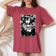 Goth Girl Skull Gothic Anime Aesthetic Horror Aesthetic Women's Oversized Comfort T-Shirt Crimson Goth Girl Skull Gothic Anime Aesthetic Horror Aesthetic Women's Oversized Comfort T-Shirt Crimson