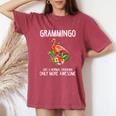Grammingo Like An Grandma Only Awesome Floral Women's Oversized Comfort T-shirt Crimson