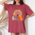 Groovy Cute Early Childhood Special Education Sped Ecse Crew Women's Oversized Comfort T-Shirt Crimson