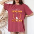 Guitar Grandma Never Underestimate A Grandma Women's Oversized Comfort T-Shirt Crimson