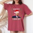 Happy Labor Day Joe Biden Christmas Ugly Sweater Women's Oversized Comfort T-Shirt Crimson