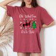 Horse Oh What Fun It Is To Ride Christmas Xmas Girls Women's Oversized Comfort T-Shirt Crimson