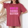 Howdy Rodeo Hot Pink Wild Western Yeehaw Cowgirl Country Women's Oversized Comfort T-shirt Crimson