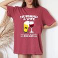 Husband And Wife Drinking Buddies For Life Women's Oversized Comfort T-Shirt Crimson
